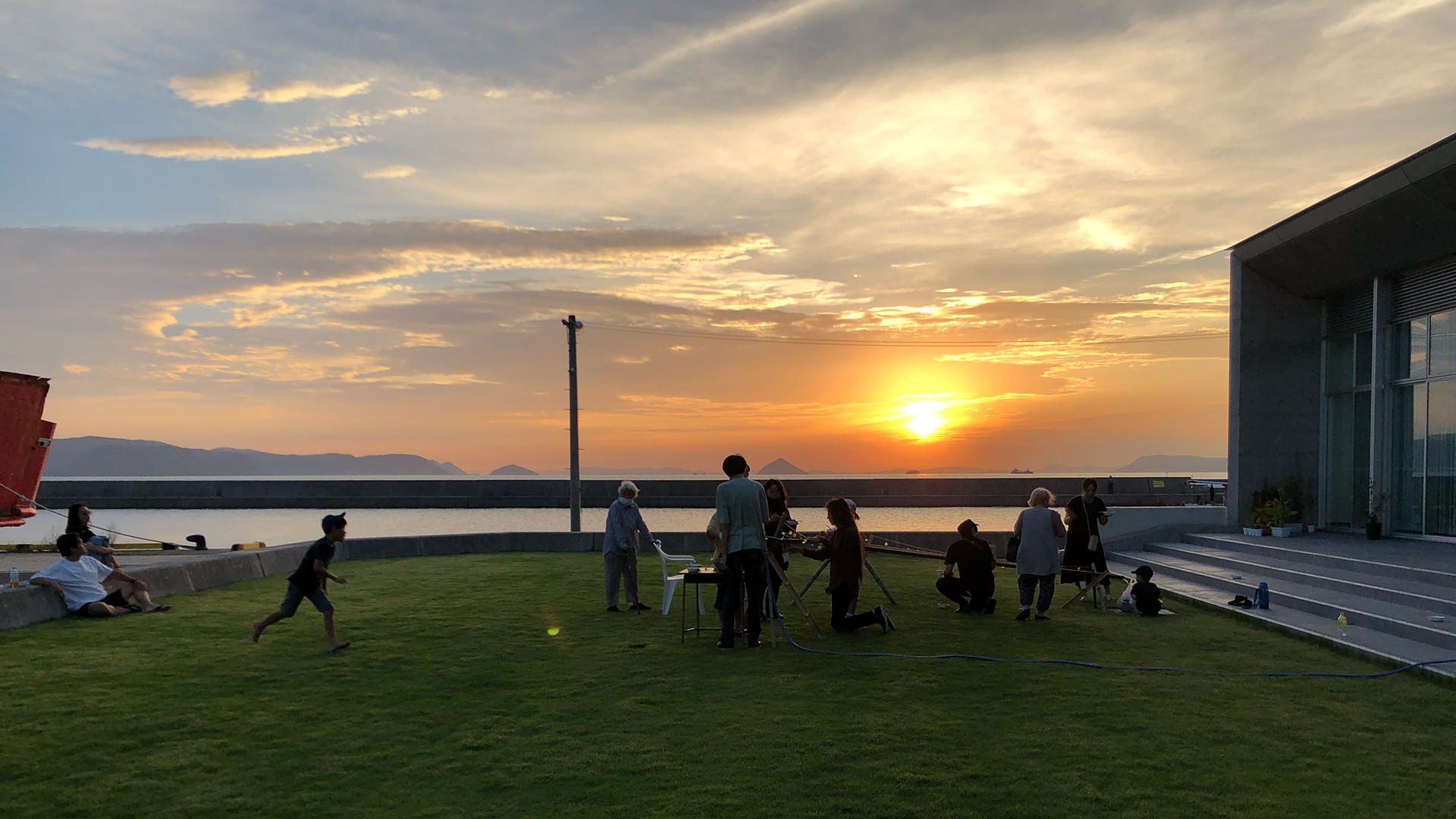 夕日
